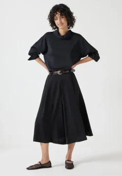 hush Trousers|Kiri Wide Culottes Black