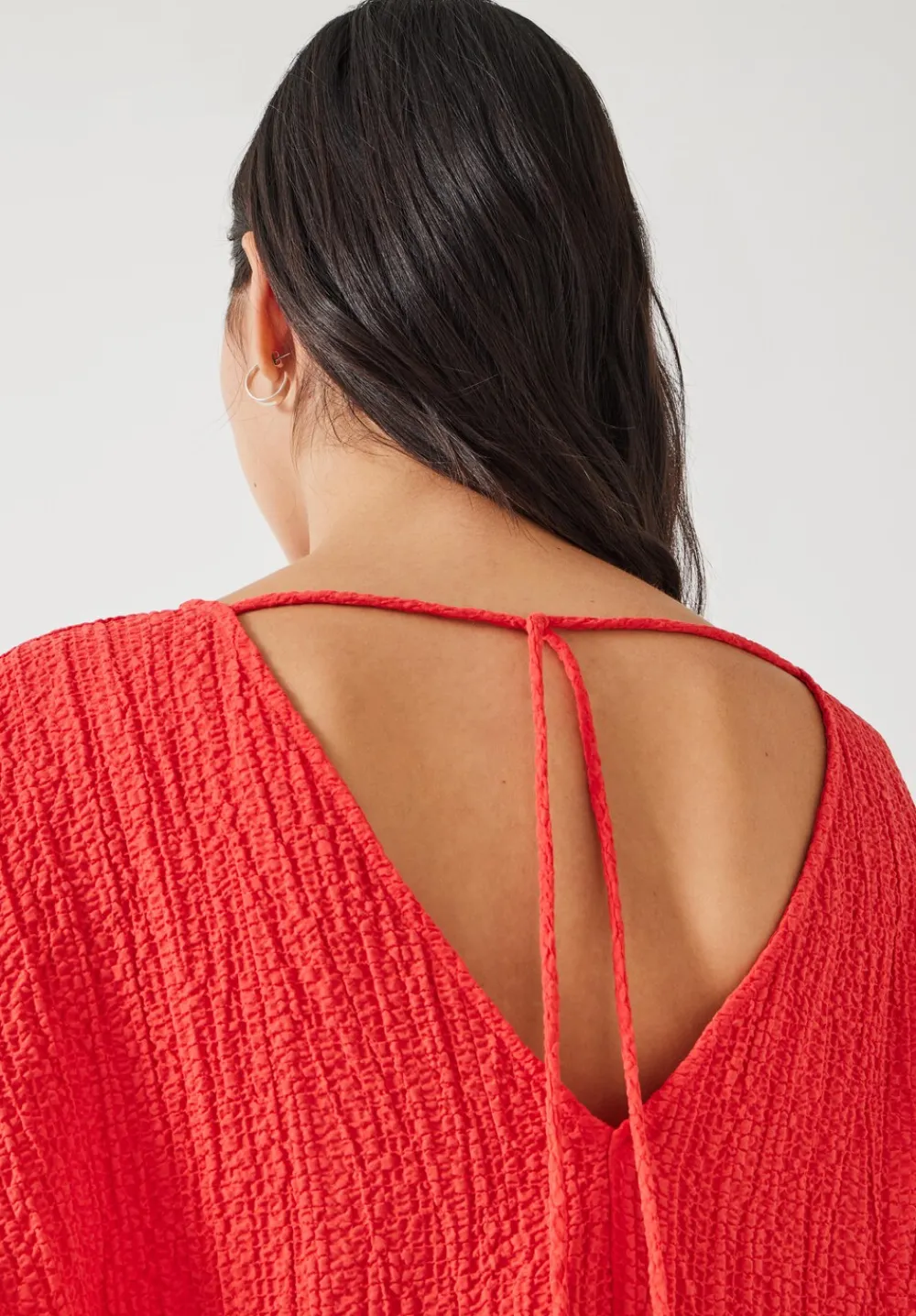 hush Shirts & Blouses|Kirra Oversized Textured Blouse Bright Red