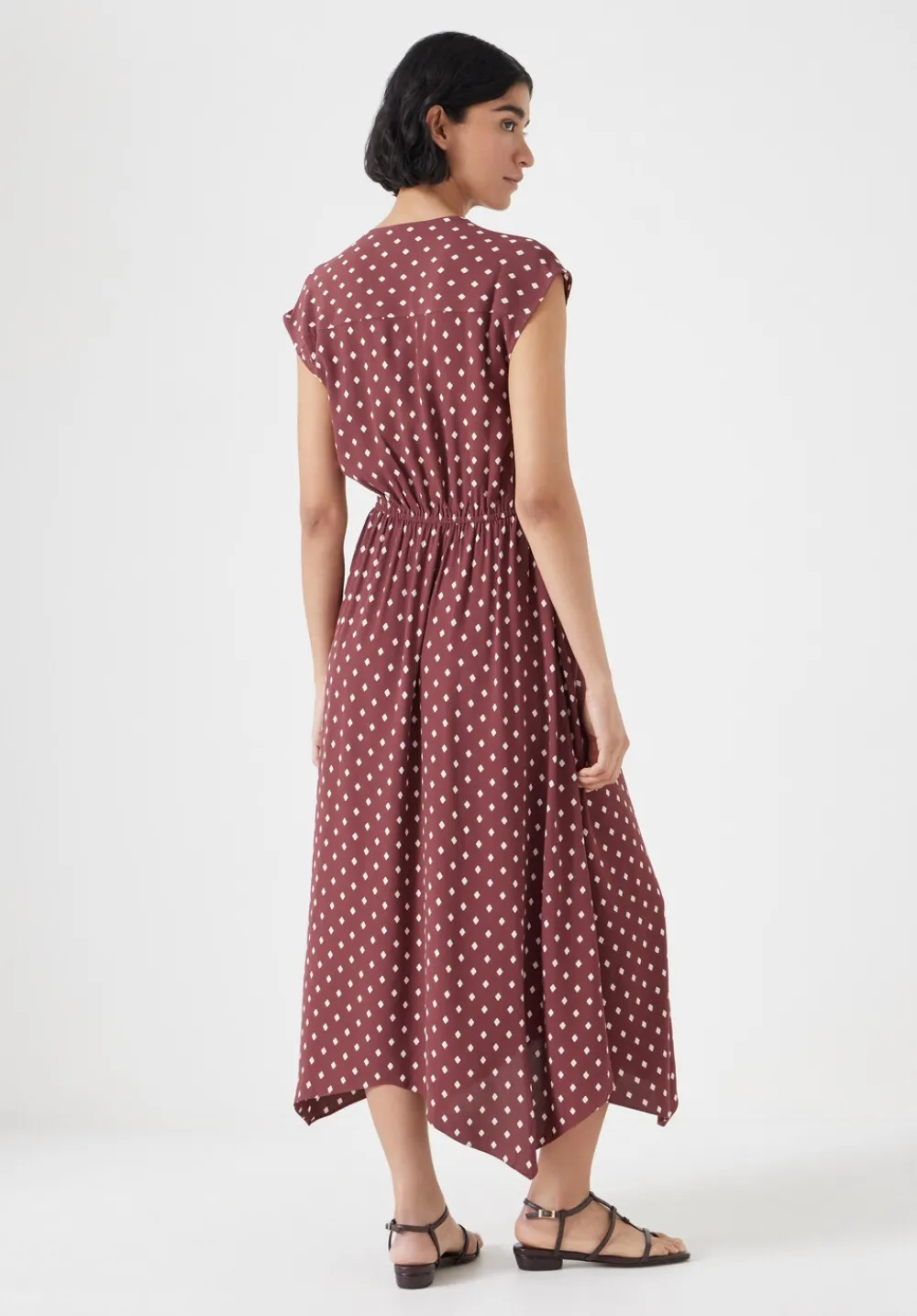 hush Dresses|Klara Relaxed Maxi Dress Dark Red Diamond