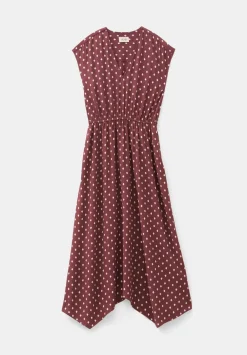 hush Dresses|Klara Relaxed Maxi Dress Dark Red Diamond