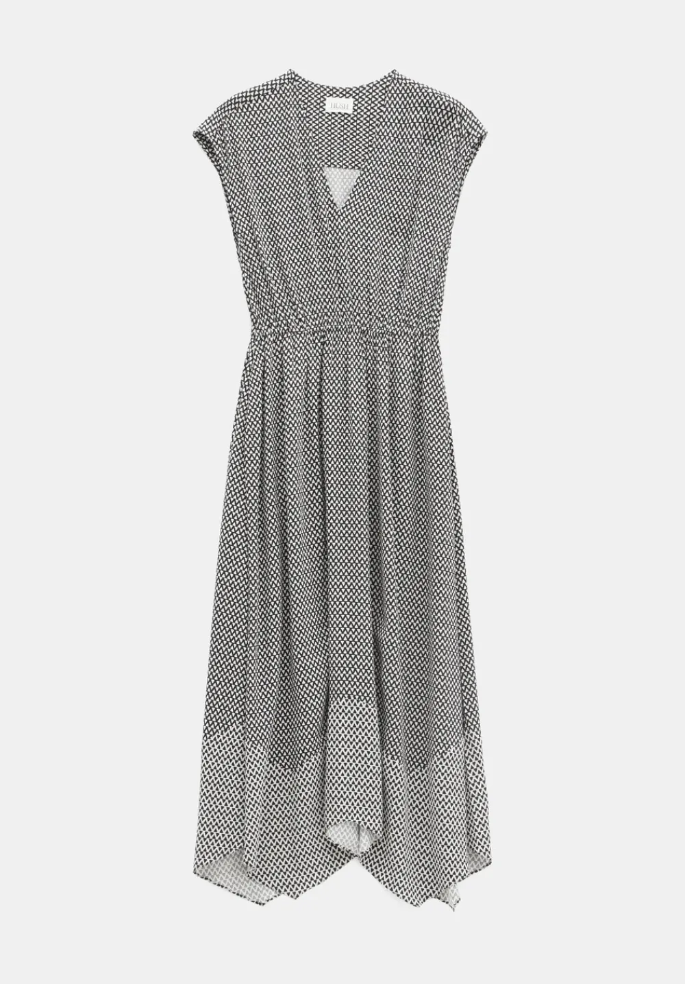 hush Dresses|Klara Relaxed Maxi Dress Triangles Black