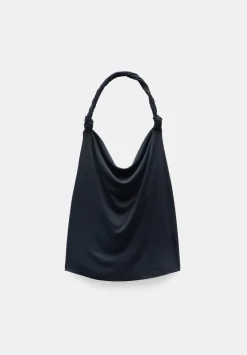 hush Tops & T-Shirts|Knot Detail Halter Vest Black