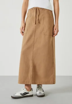 hush Skirts|Kristen Cargo Maxi Skirt Desert