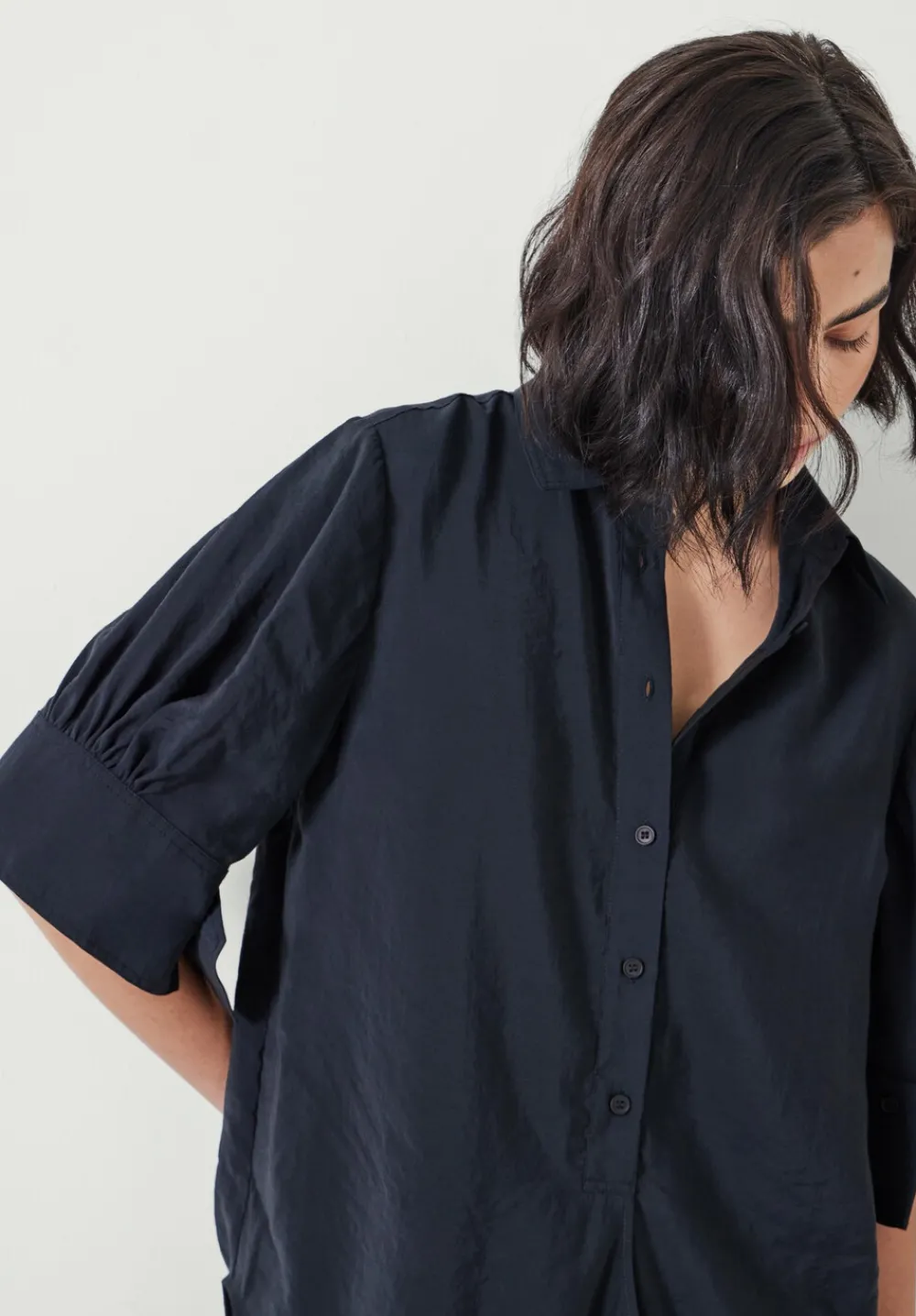 hush Shirts & Blouses|Laila Short Sleeve Shirt Black