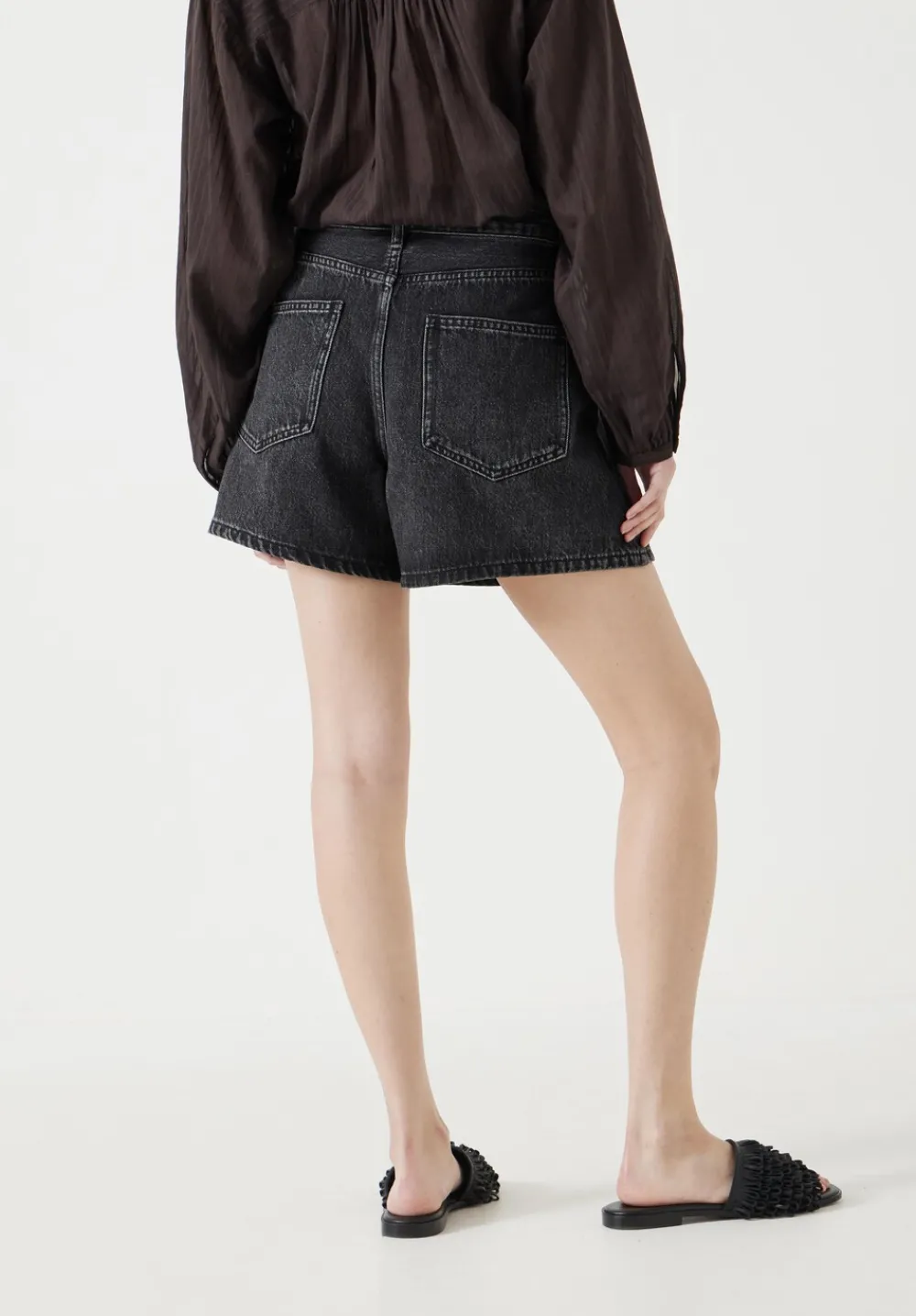 hush Shorts|Larissa Denim Shorts washed grey denim