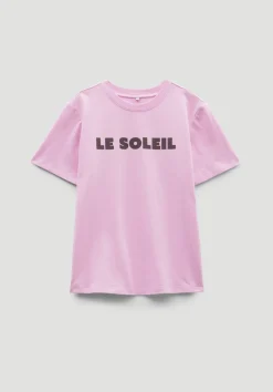 hush Tops & T-Shirts|Le Soleil Graphic Cotton T-Shirt Soft Pink