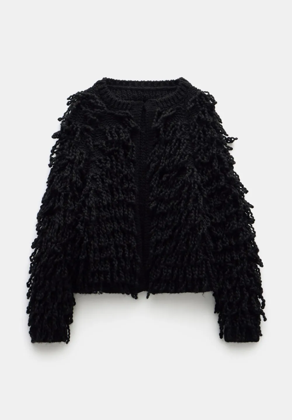 hush Jumpers & Cardigans|Leah Loop Edge To Edge Cardigan Black