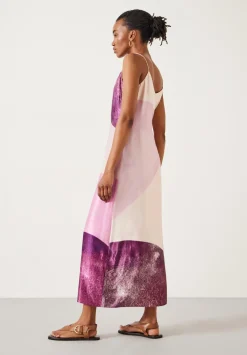 hush Dresses|Leanne Slip Maxi Dress Shapes Placement
