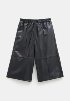 hush Shorts|Trousers|Leather Bermuda Short Black