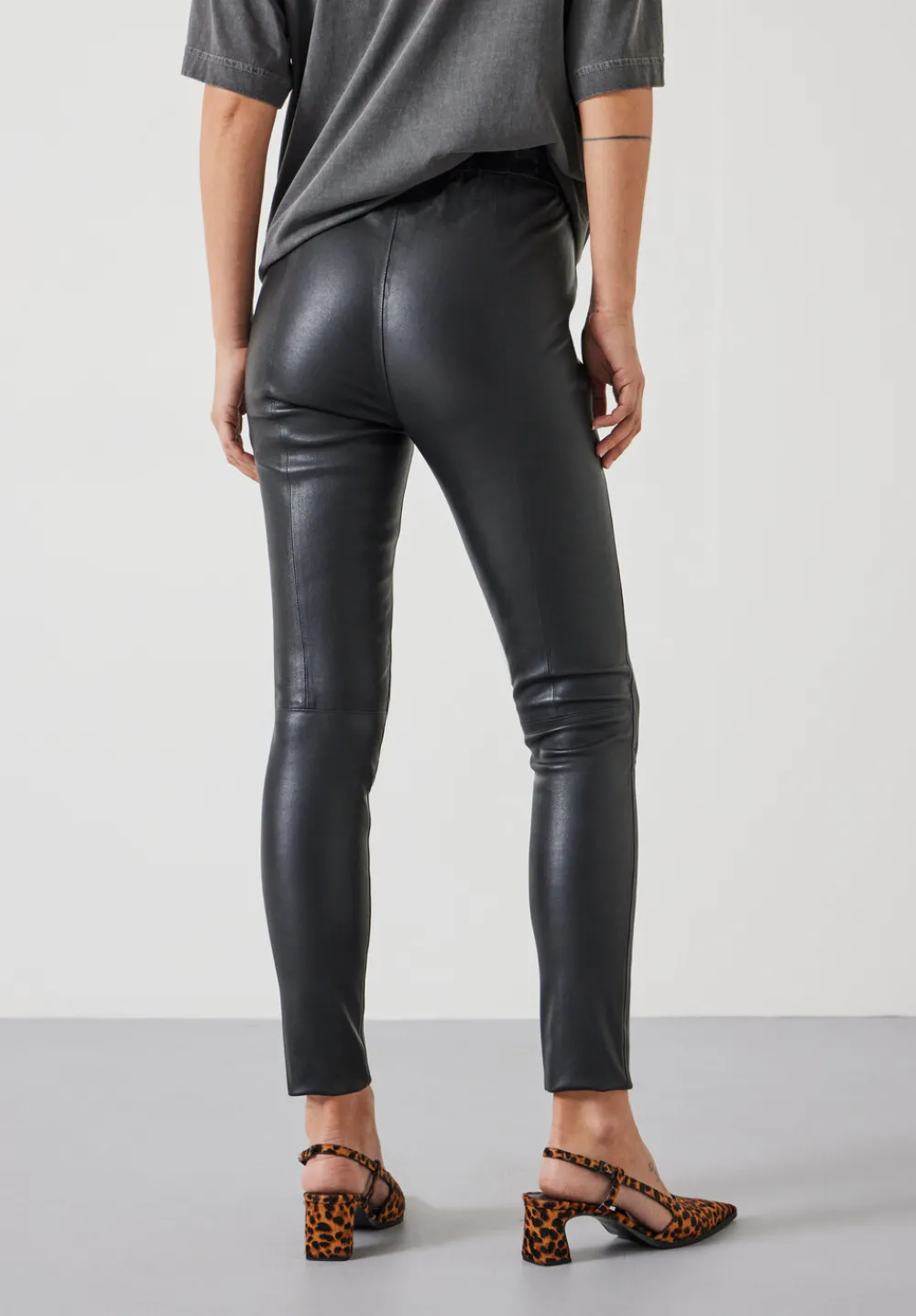 hush Trousers|Leather Legging Black