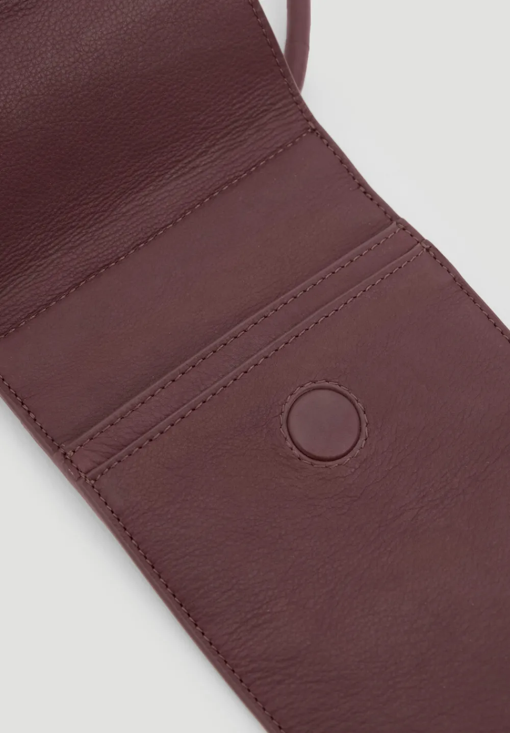 hush Bags|Leather Phone Bag Dark Wine Red