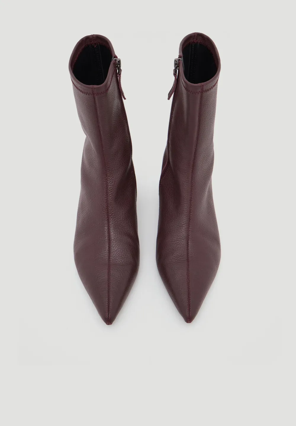 hush Heels|Boots|Leather Sock Fit Boots Wine Red