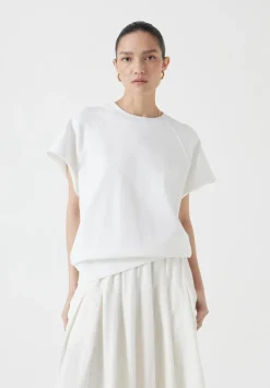 hush Tops & T-Shirts|Leonie Short Sleeve T-Shirt White