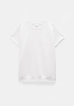hush Tops & T-Shirts|Leonie Short Sleeve T-Shirt White