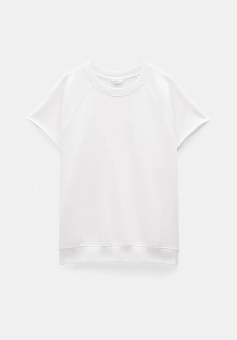 hush Tops & T-Shirts|Leonie Short Sleeve T-Shirt White