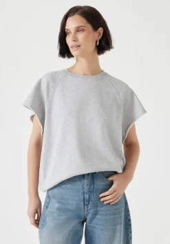 hush Tops & T-Shirts|Leonie Short Sleeve T-Shirt Grey Marl