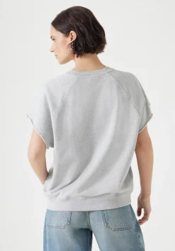 hush Tops & T-Shirts|Leonie Short Sleeve T-Shirt Grey Marl