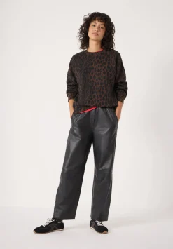 hush Sweatshirts & Hoodies|Leopard Print Sweatshirt Soft Leopard