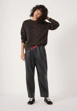 hush Sweatshirts & Hoodies|Leopard Print Sweatshirt Soft Leopard