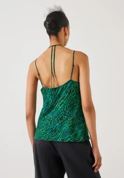 hush Tops & T-Shirts|Lexi Relaxed Print Cami Watercolour Animal Green