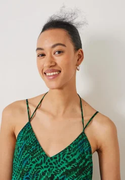 hush Tops & T-Shirts|Lexi Relaxed Print Cami Watercolour Animal Green