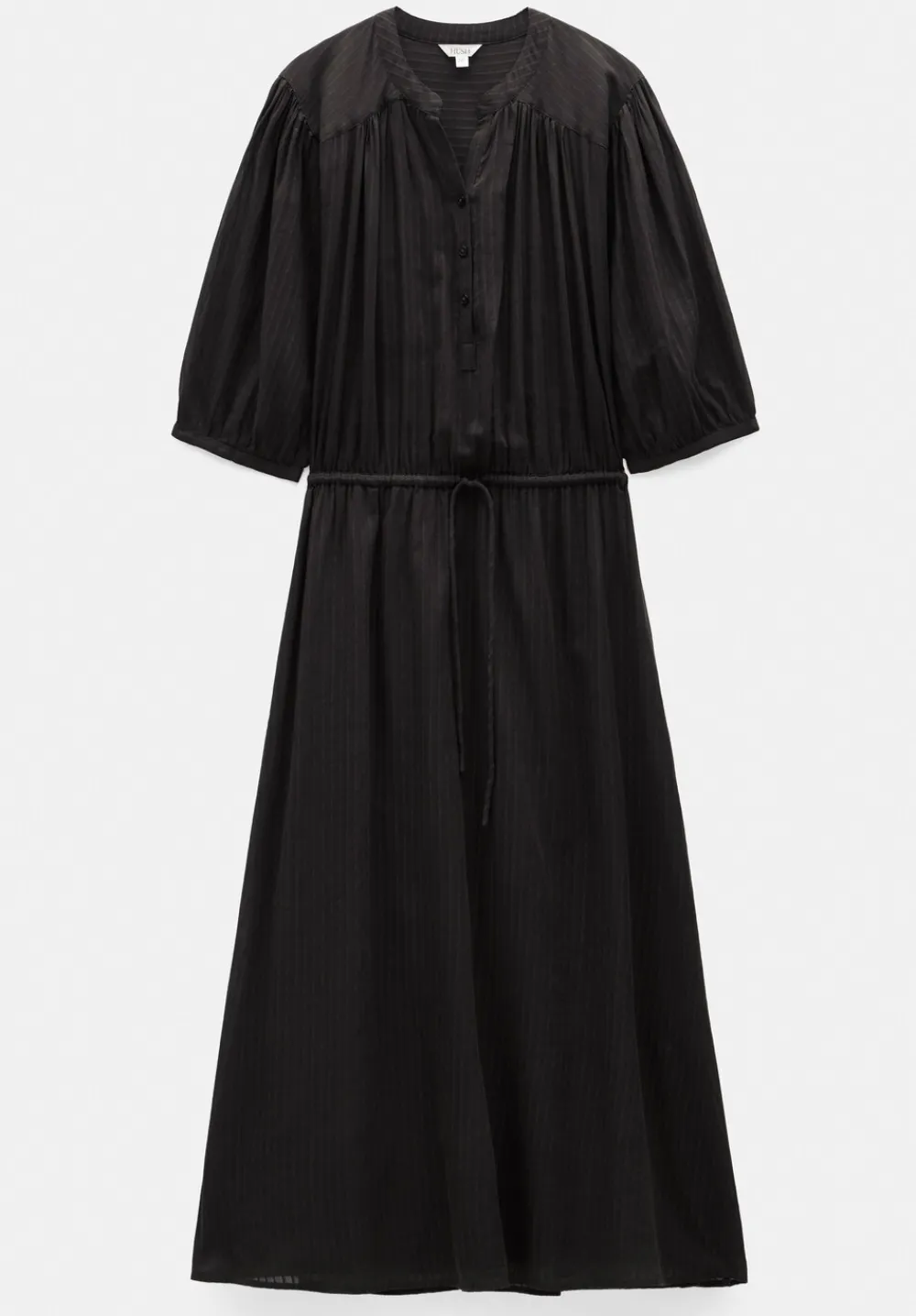 hush Dresses|Lhea Midi Dress Washed Black