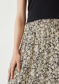 hush Skirts|Liah Maxi Skirt Silhouette Floral Neutral