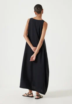 hush Dresses|Liddie Air Flow Barrel Tank Dress Black