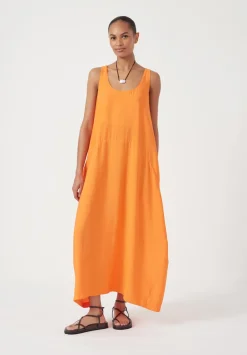hush Dresses|Liddie Air Flow Barrel Tank Dress Bright Orange