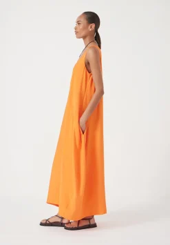 hush Dresses|Liddie Air Flow Barrel Tank Dress Bright Orange
