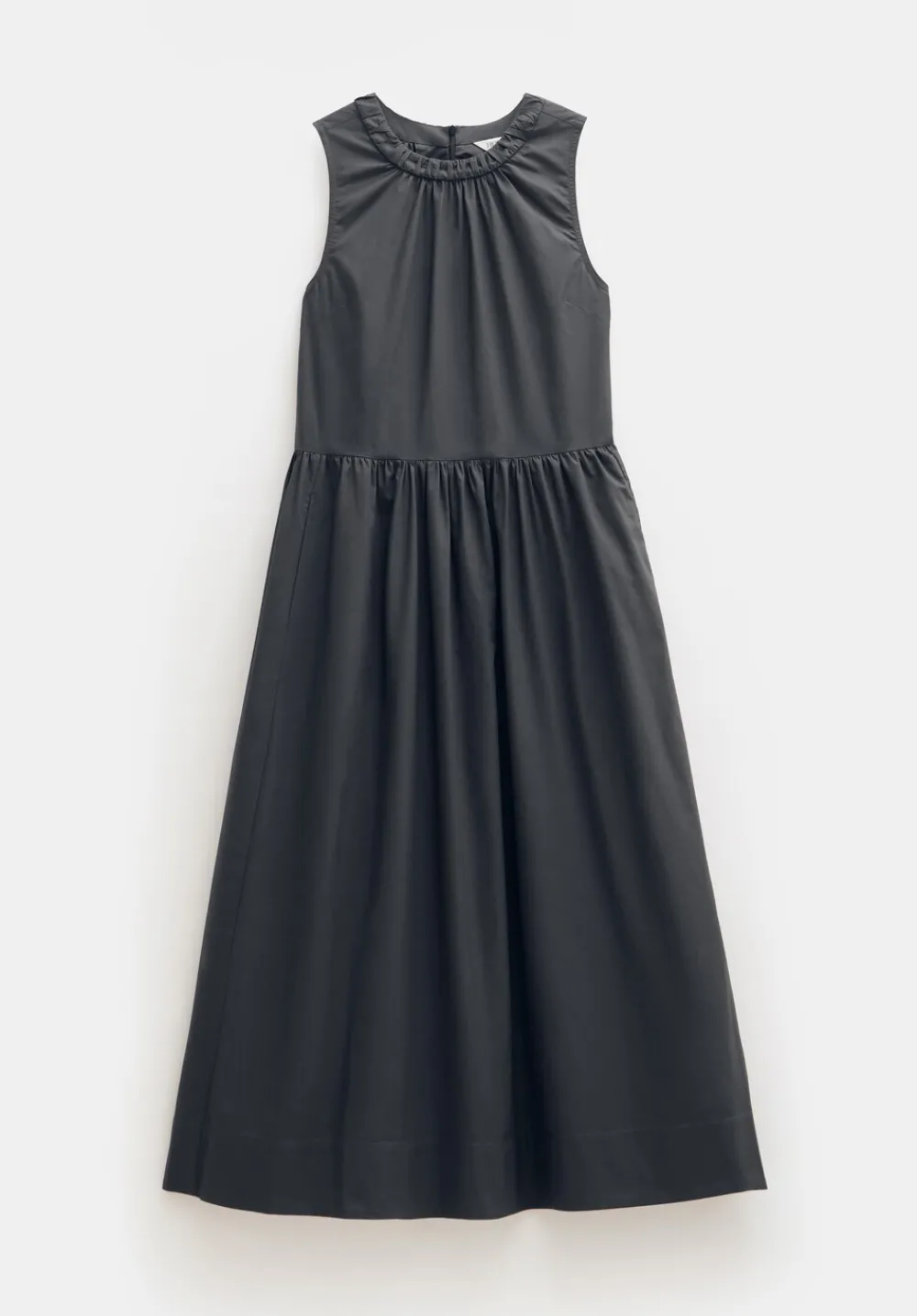 hush Dresses|Lightweight Cotton Sleeveless Crew Neck Maxi Dress Washed Black