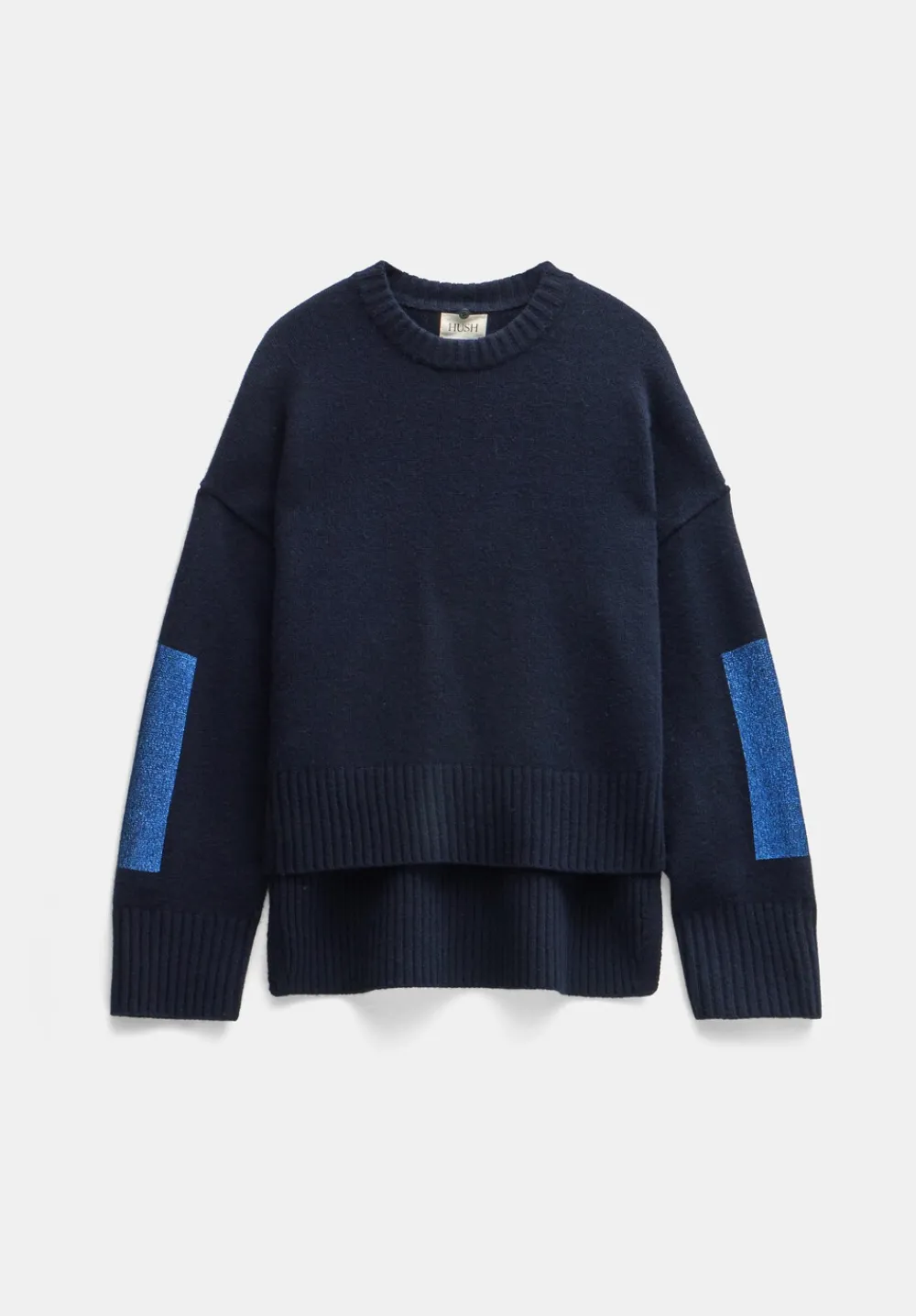hush Jumpers & Cardigans|Livvy Merino Wool Detachable Roll Neck Jumper Navy