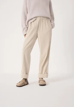 hush Joggers & Leggings|Trousers|Liza Cord Joggers Ecru