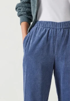 hush Joggers & Leggings|Trousers|Liza Cord Joggers Mid Blue