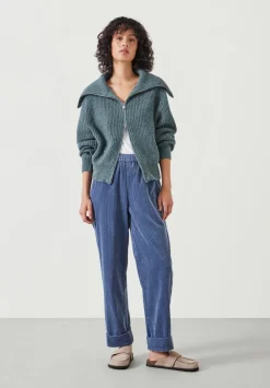 hush Joggers & Leggings|Trousers|Liza Cord Joggers Mid Blue
