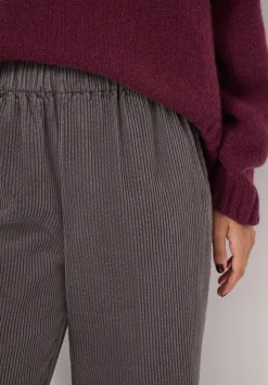 hush Joggers & Leggings|Trousers|Liza Cord Joggers Charcoal