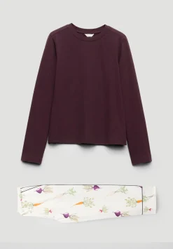 hush Pyjamas & Nightwear|Long Sleeve Brushed Cotton Pyjamas Purple Mix