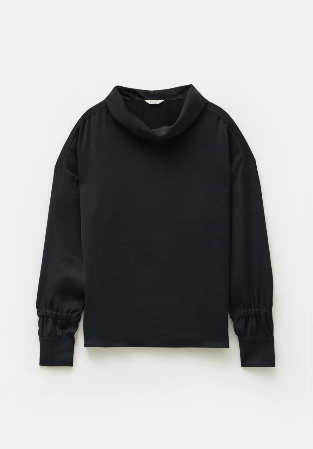 hush Shirts & Blouses|Tops & T-Shirts|Long Sleeve Cowl Neck Top Black