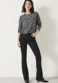 hush Jeans|Lorna Bootcut Jeans Washed Black