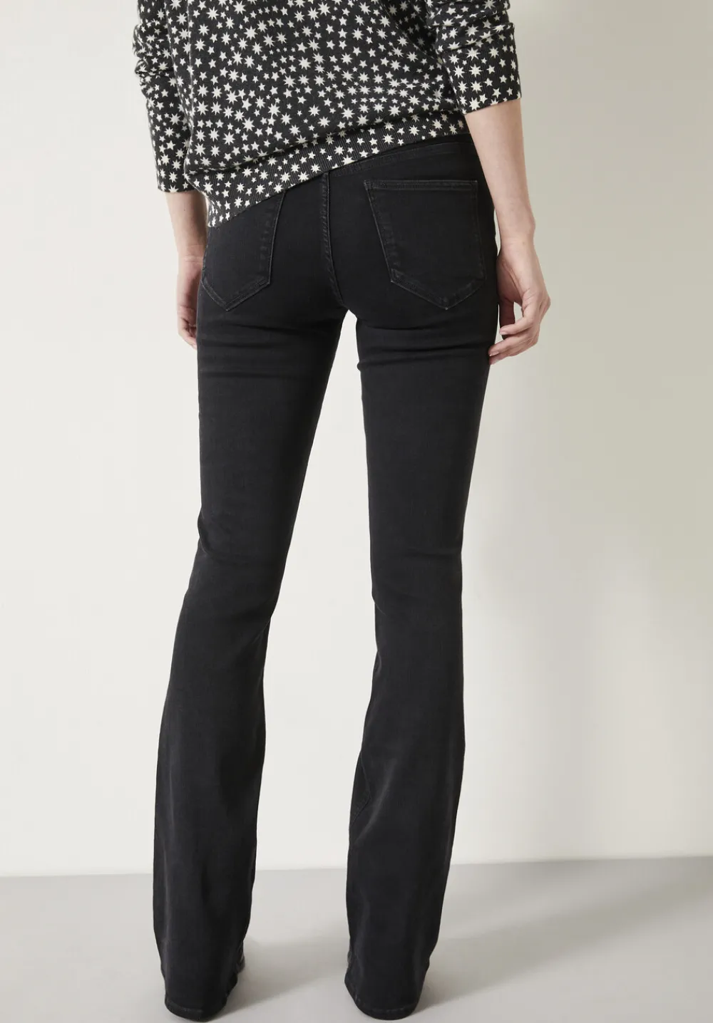 hush Jeans|Lorna Bootcut Jeans Washed Black