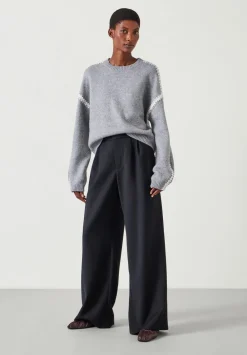 hush Trousers|Lya Wool Trousers Black