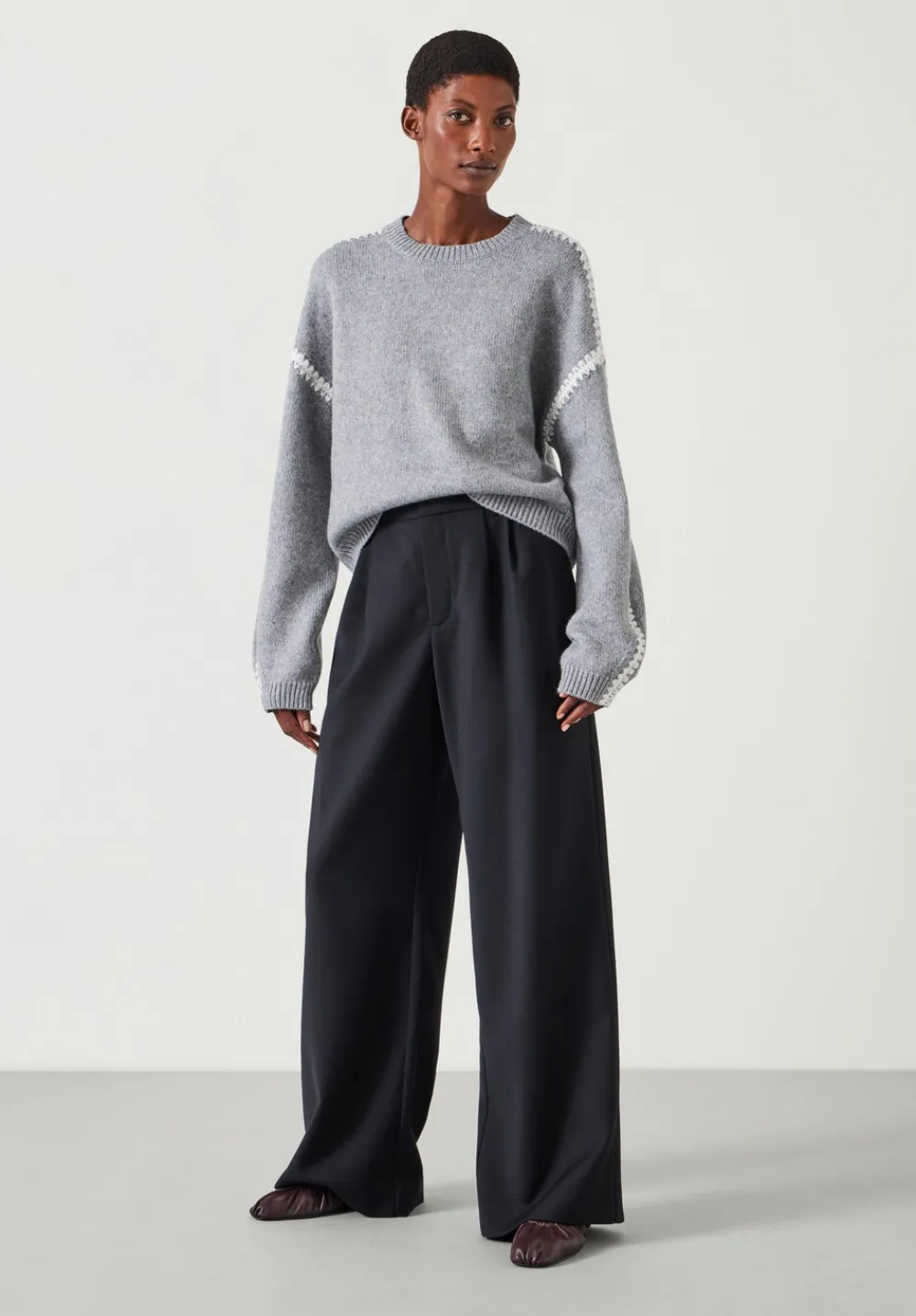 hush Trousers|Lya Wool Trousers Black