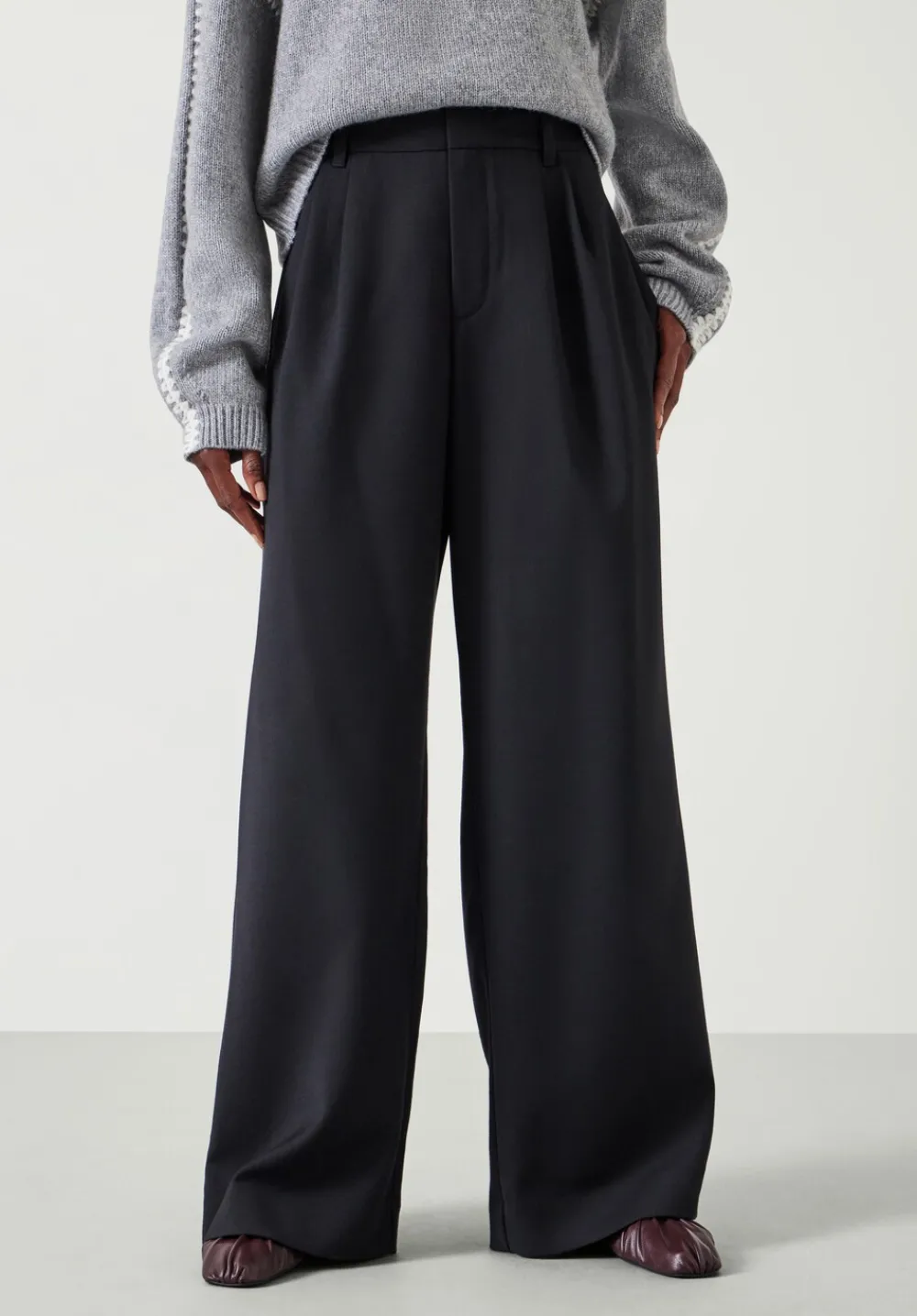 hush Trousers|Lya Wool Trousers Black