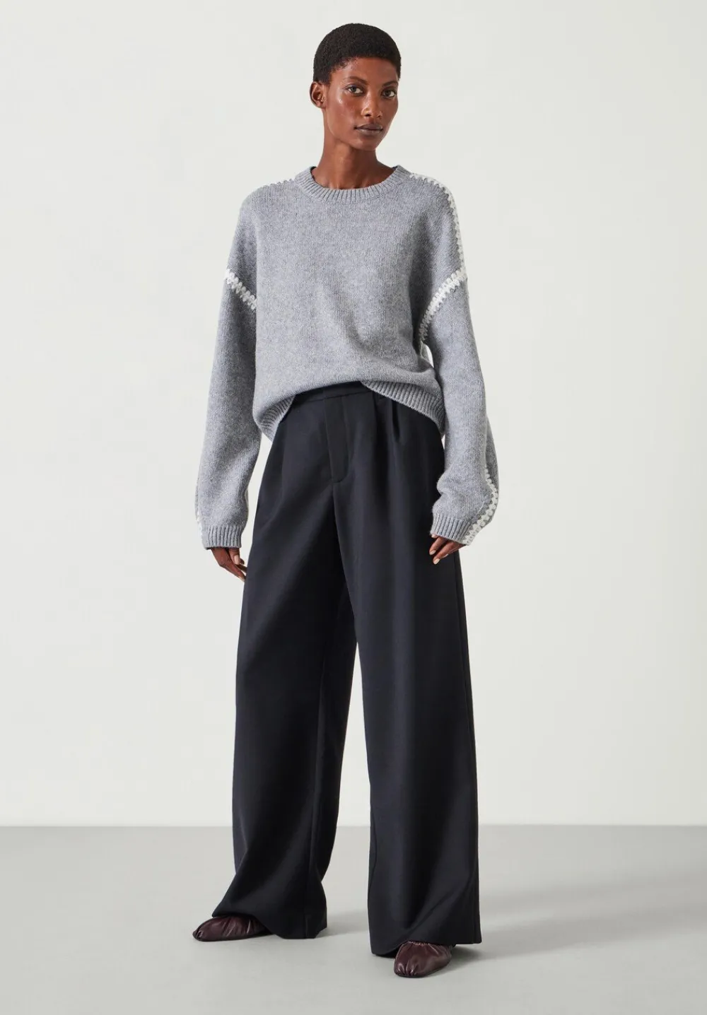 hush Trousers|Lya Wool Trousers Black