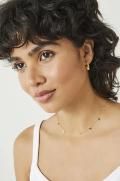 hush Jewellery|Lyra Mini Disc Earrings Gold