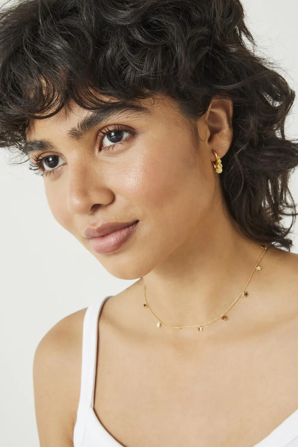hush Jewellery|Lyra Mini Disc Earrings Gold