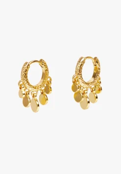hush Jewellery|Lyra Mini Disc Earrings Gold