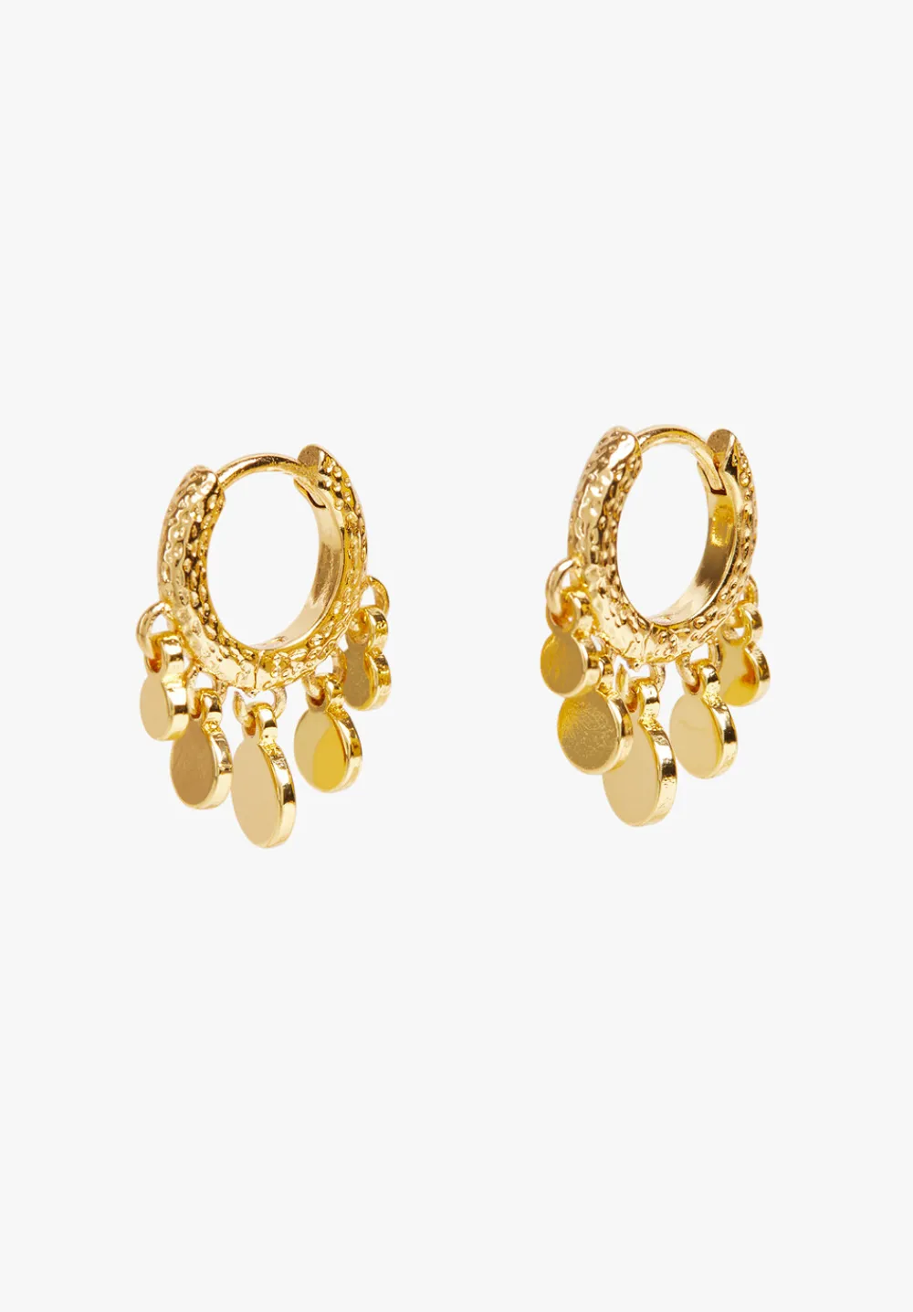 hush Jewellery|Lyra Mini Disc Earrings Gold