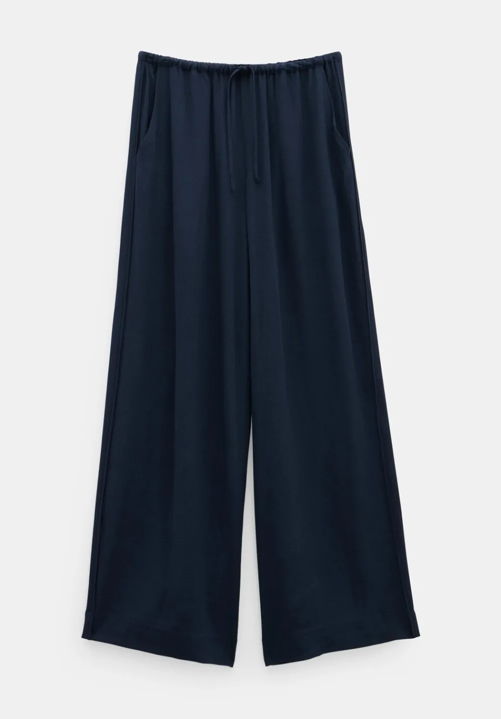 hush Trousers|Lyra Oversized Tie Waist Trousers Deep Navy