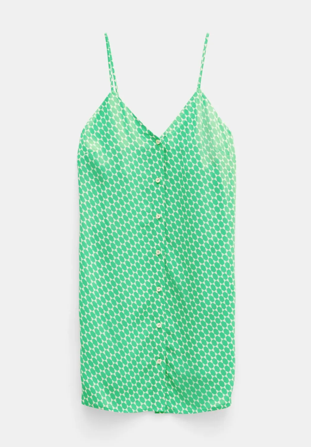 hush Dresses|Madden Mini Slip Dress Geo Star Green